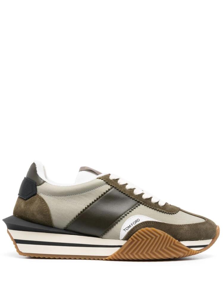 TOM FORD James suede sneakers - Green Cover