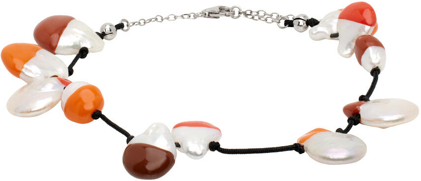 Panconesi SSENSE Exclusive White & Orange Vacanza Anklet Cover