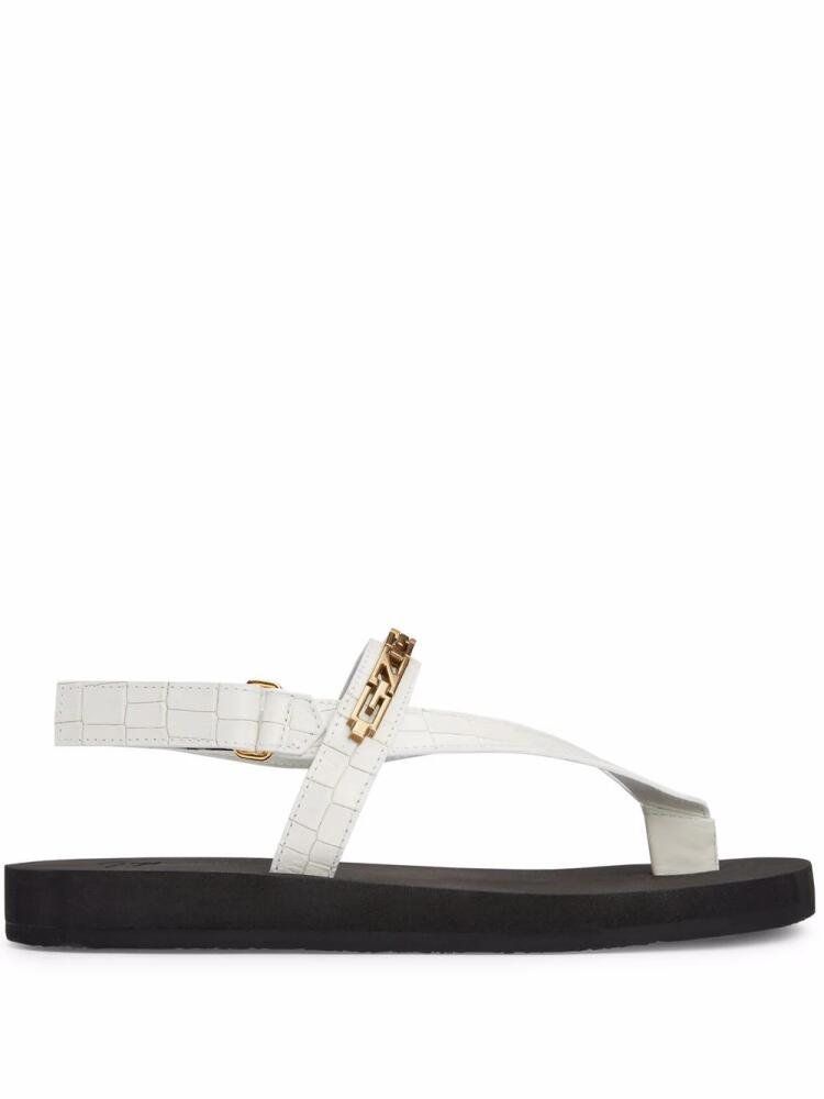 Giuseppe Zanotti Hydra monogram sandals - White Cover