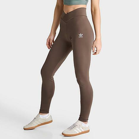 Adidas Women's Originals High-Waisted Leggings in Brown/Earth Brown Cover