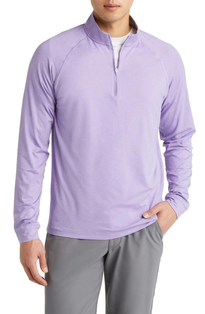 johnnie-O Freeborne PREP-FORMANCE Quarter Zip Pullover in Tulip Cover