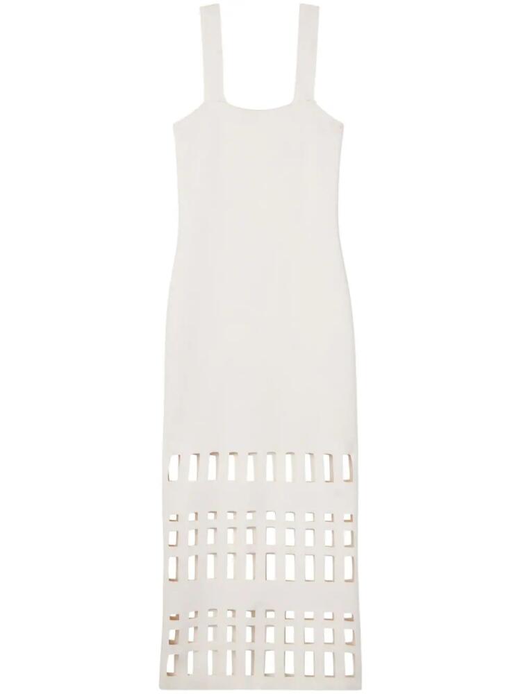 St. John cut-out detailing midi dress - White Cover