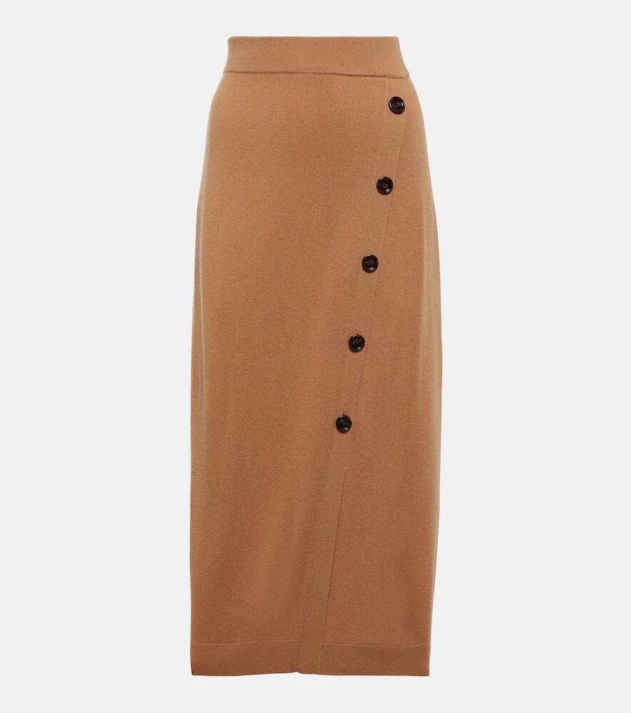 Jardin des Orangers Cashmere and wool midi skirt Cover