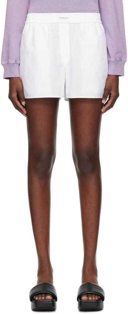 alexanderwang.t White Button-Fly Shorts Cover