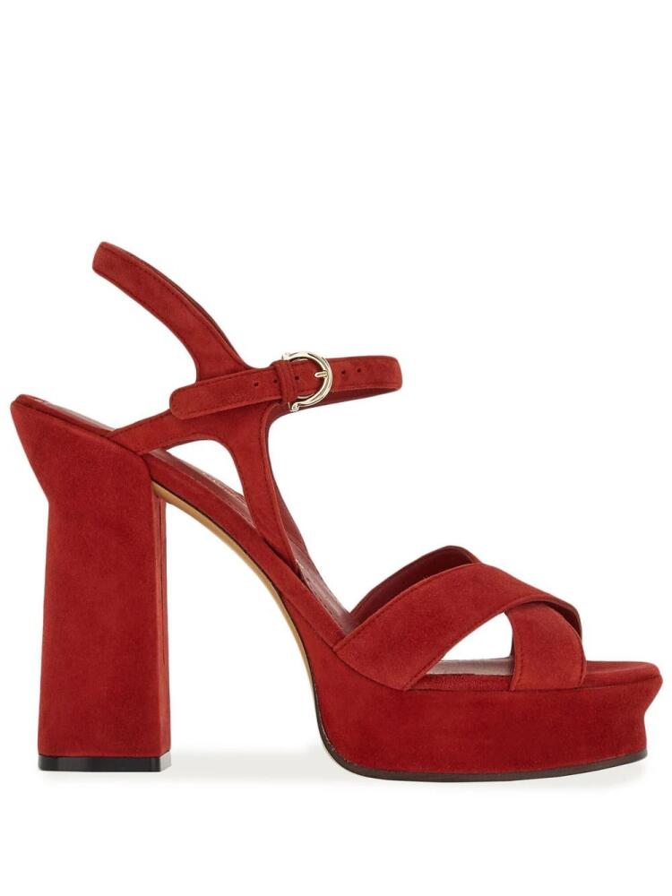 Ferragamo 115mm platform sandals - Red Cover