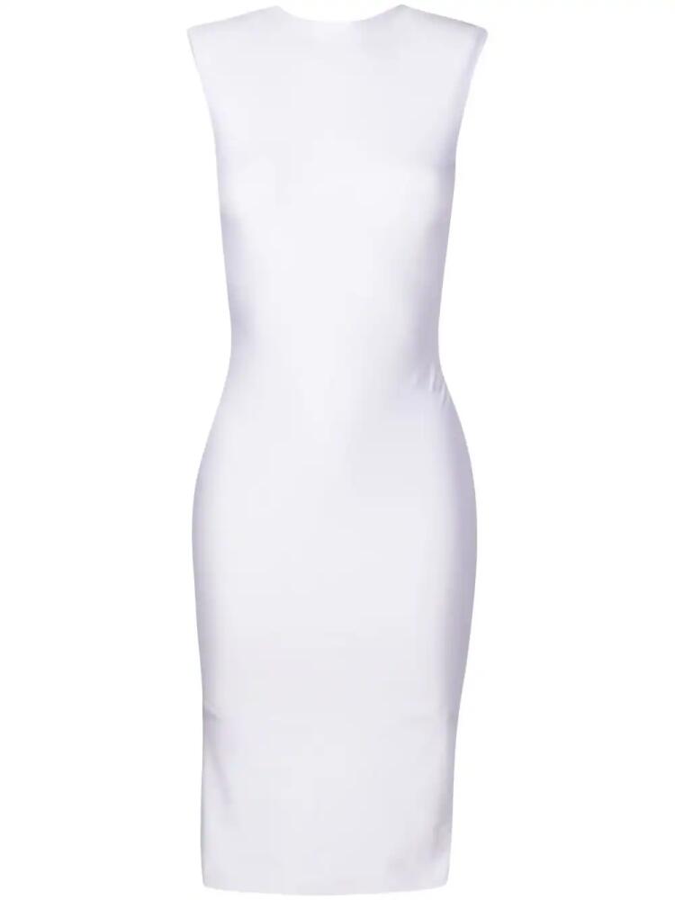 Lethicia Bronstein Gracie V-back midi dress - White Cover