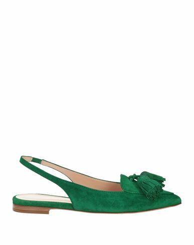 Gianvito Rossi Woman Ballet flats Emerald green Leather Cover