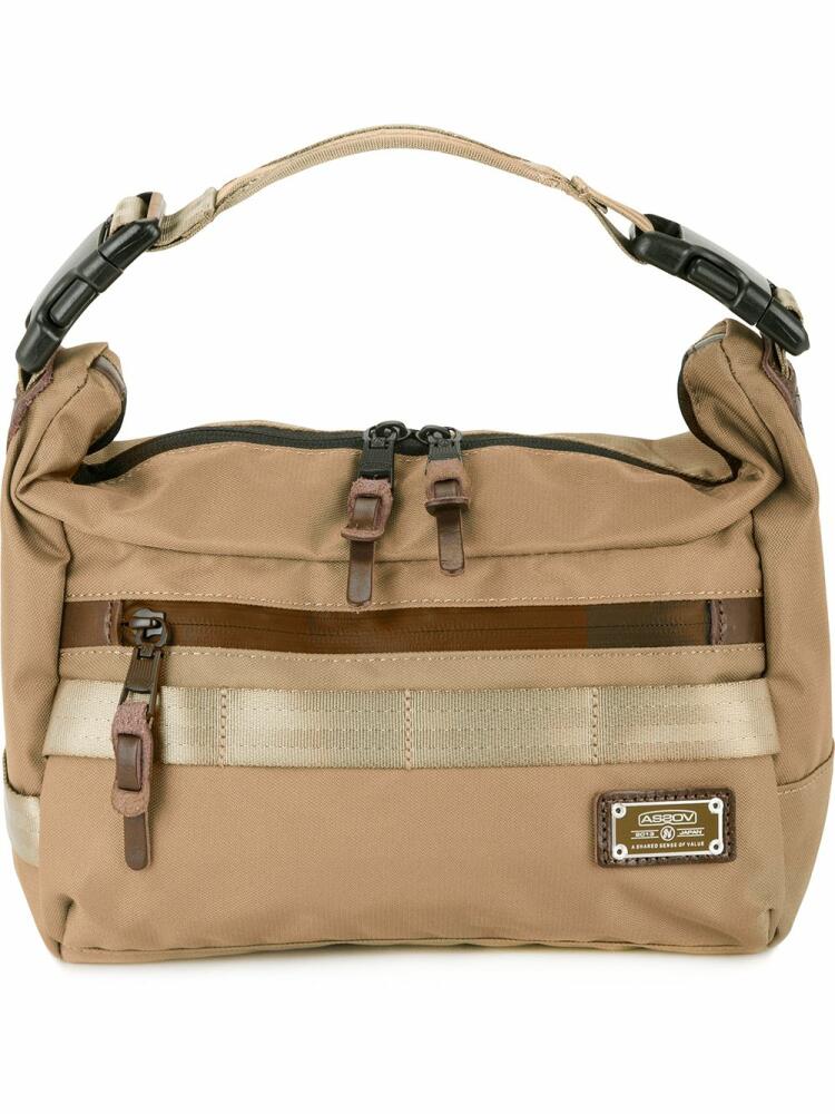 As2ov small Cordura Dobby 2way shoulder bag - Brown Cover