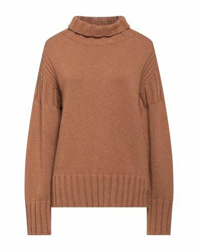 Jil Sander Woman Turtleneck Brown Cashmere Cover