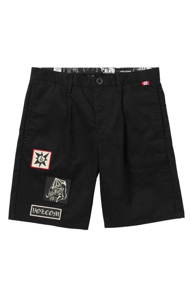 Volcom Yusuke Services Logo Shorts in Black Cover