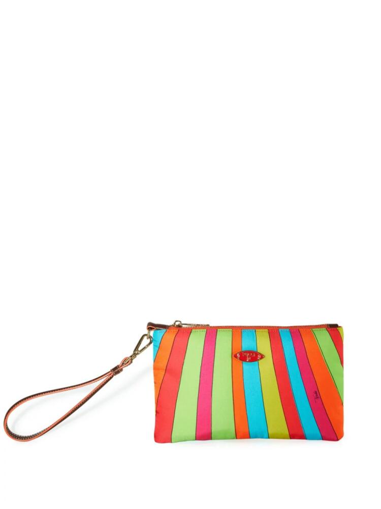 PUCCI Iride-print clutch bag - Green Cover