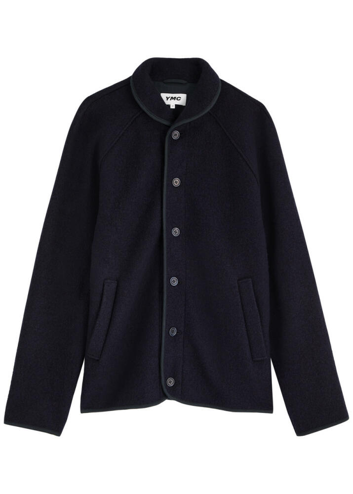 Ymc Beach Bouclé Wool Jacket - Navy Cover