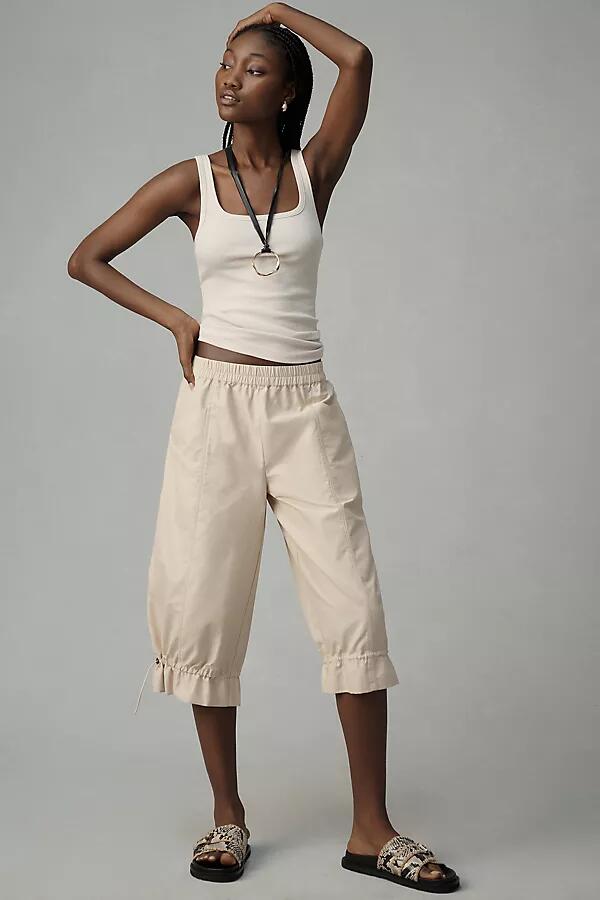 Maeve Cropped Parachute Pants Cover