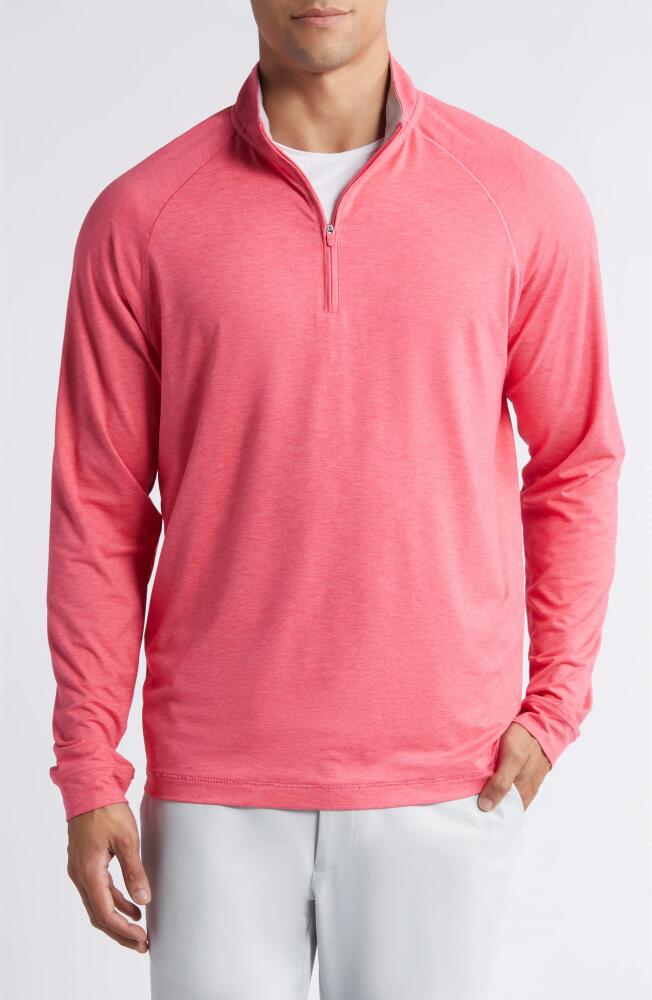 johnnie-O Freeborne PREP-FORMANCE Quarter Zip Pullover in Dahlia Cover