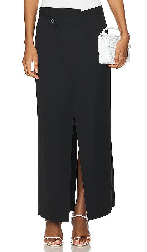 St. Agni Deconstructed Waist Maxi Skirt in Black Cover