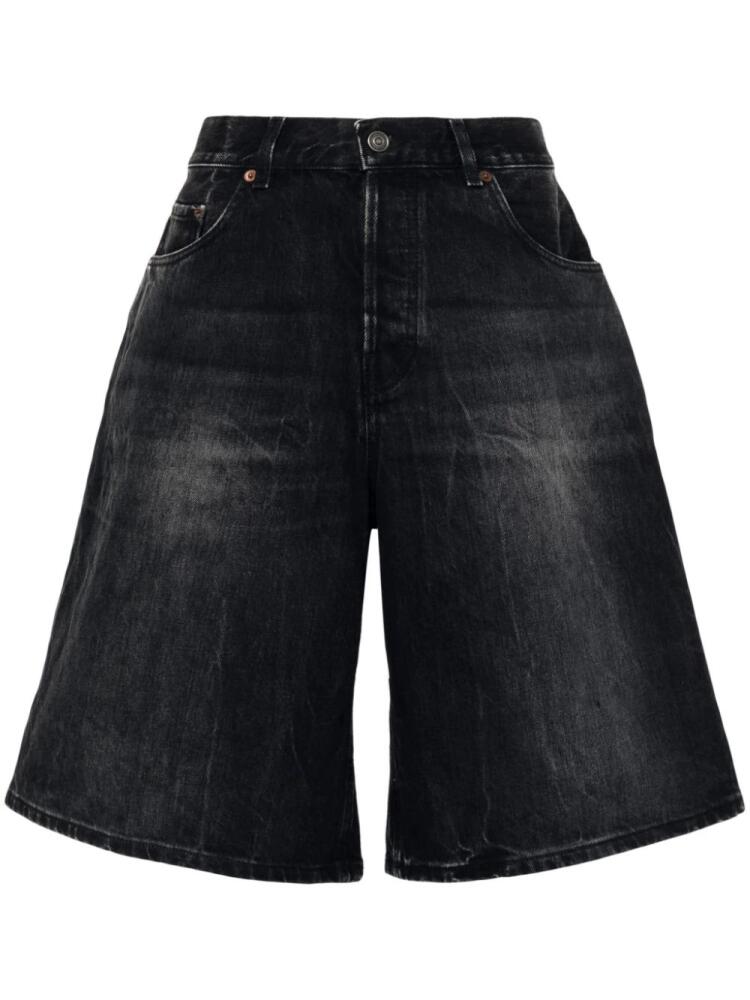 Haikure Becky knee-length denim shorts - Black Cover