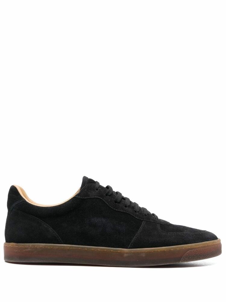 Brunello Cucinelli logo-print lace-up sneakers - Black Cover