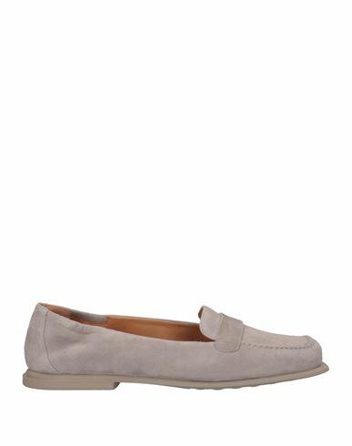 Pomme D'or Woman Loafers Light grey Soft Leather Cover