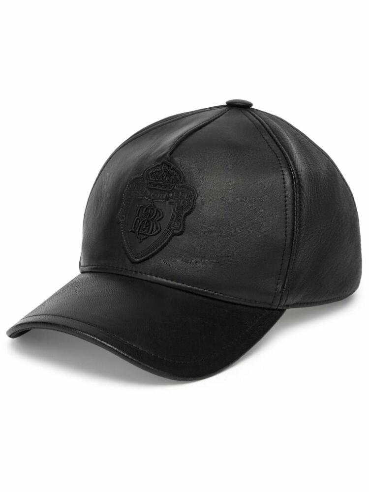 Billionaire leather baseball cap - Black Cover