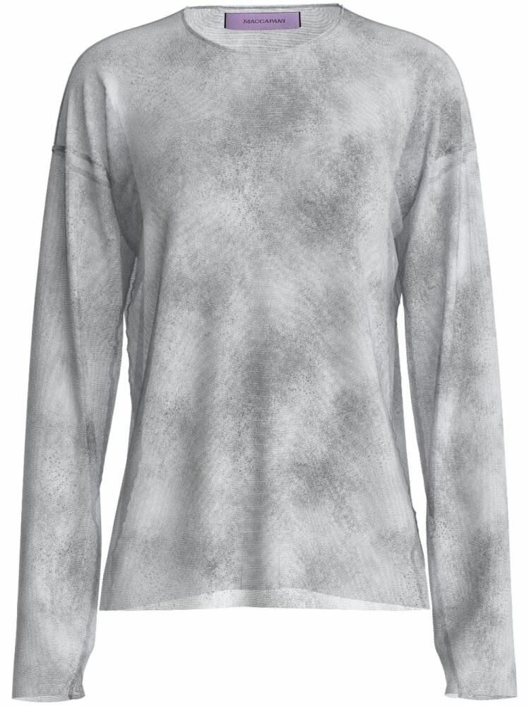 Margherita MACCAPANI The Second Skin Spray-print T-shirt - Grey Cover