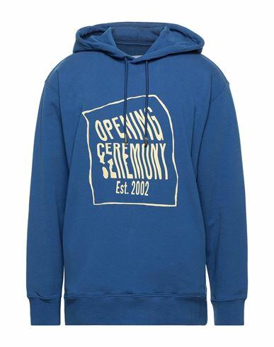 Opening Ceremony Man Sweatshirt Blue Cotton, Elastane Cover