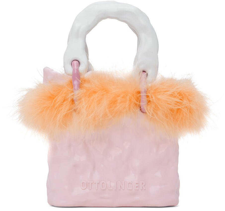 Ottolinger Pink Signature Ceramic Fluff Bag Cover