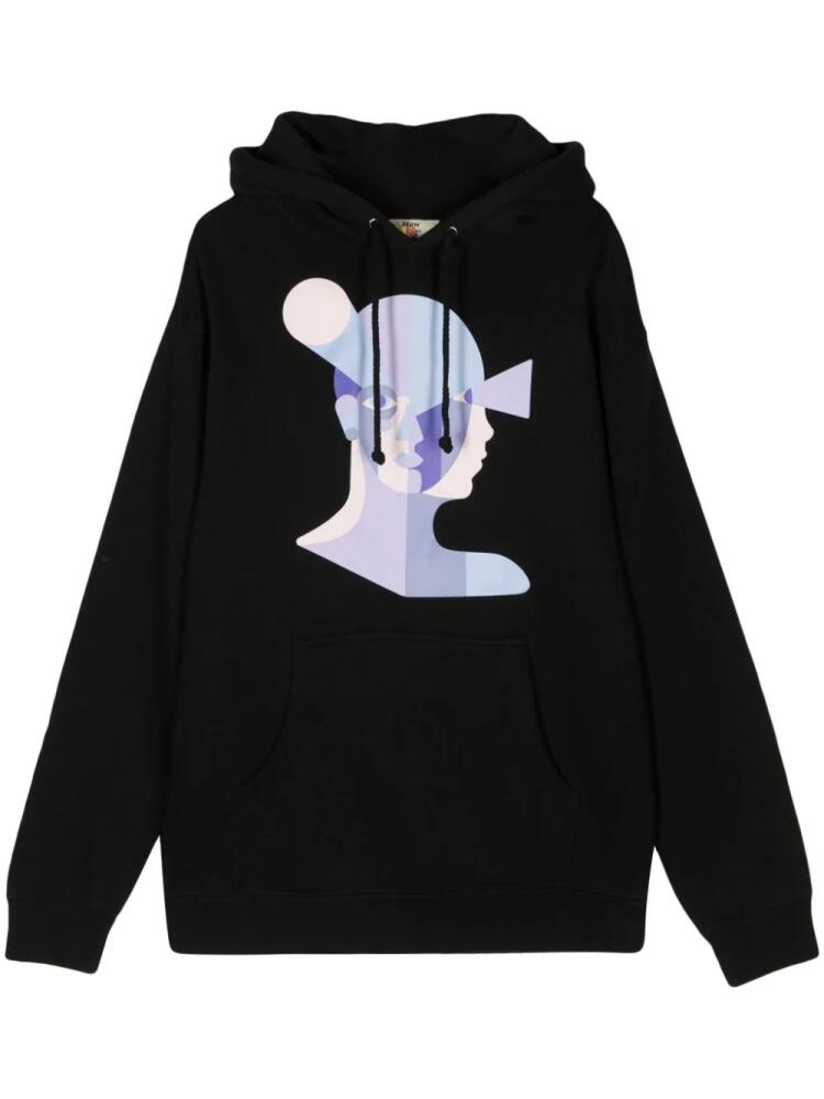 KidSuper Bauhaus Face printed hoodie - Black Cover