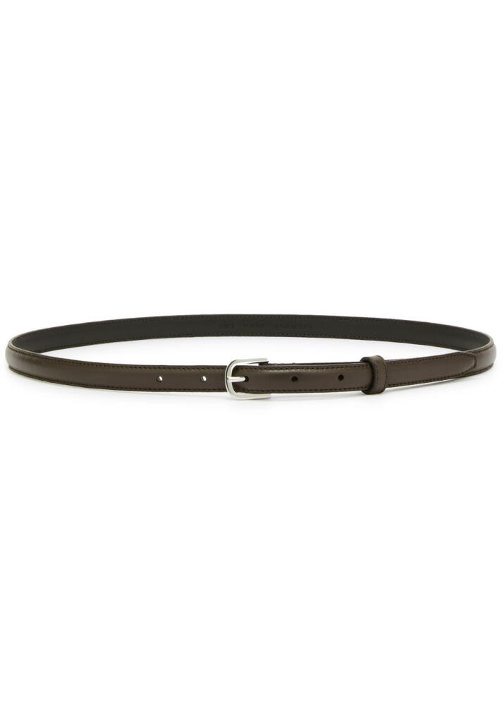 Toteme Leather Belt - Chocolate Cover