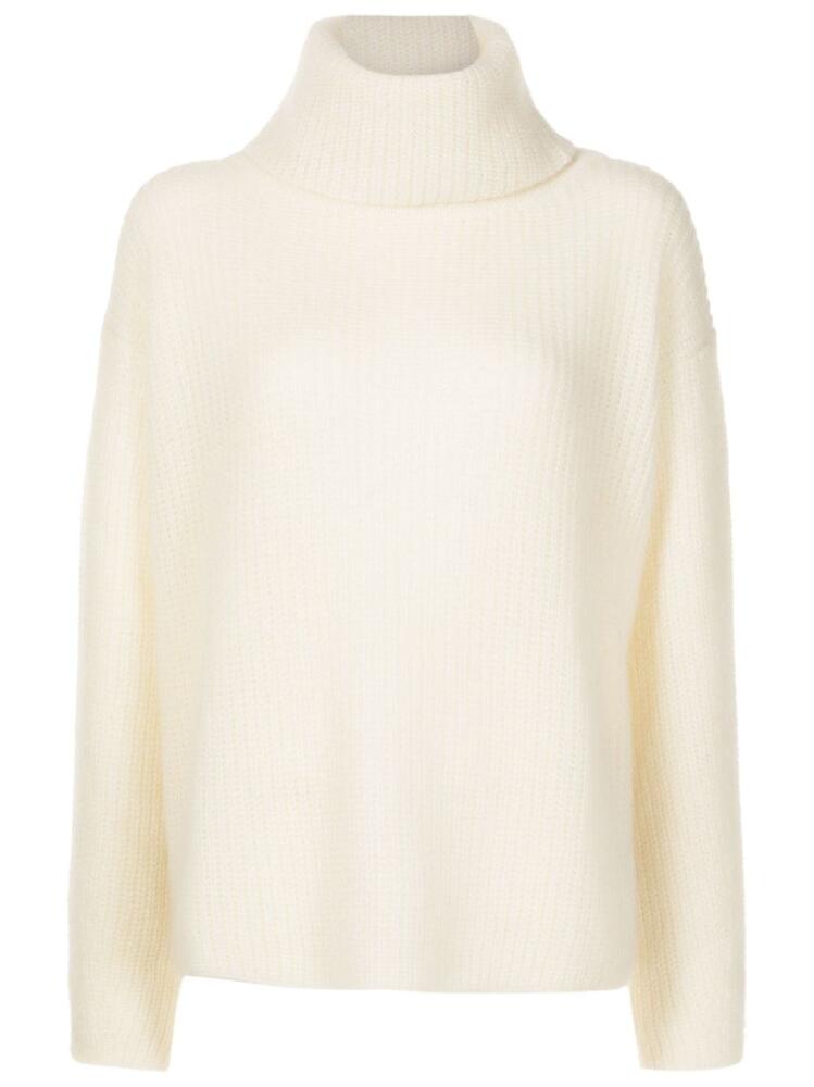 BOSS roll-neck chunky jumper - Neutrals Cover