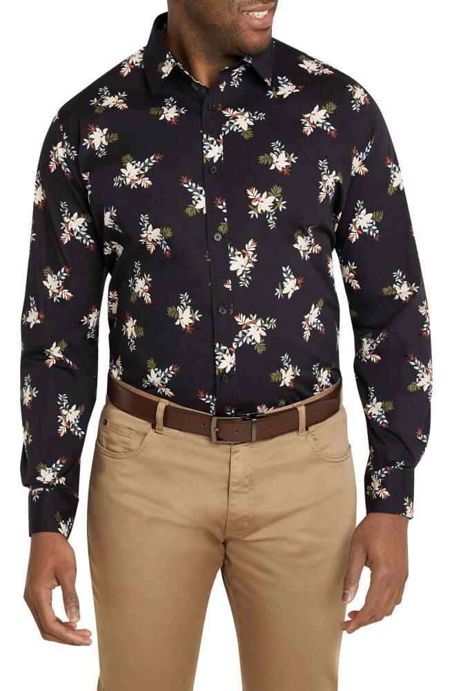 Johnny Bigg Sebastian Floral Button-Up Shirt in Navy Cover