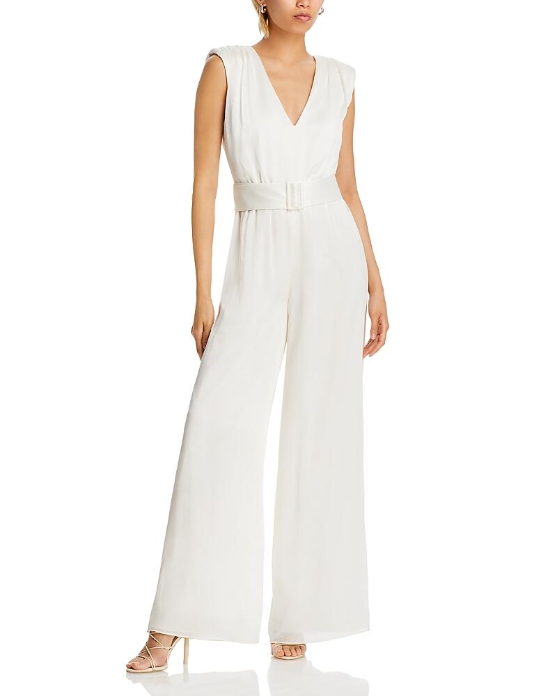 Bcbgmaxazria Belted Wide Leg Jumpsuit Cover