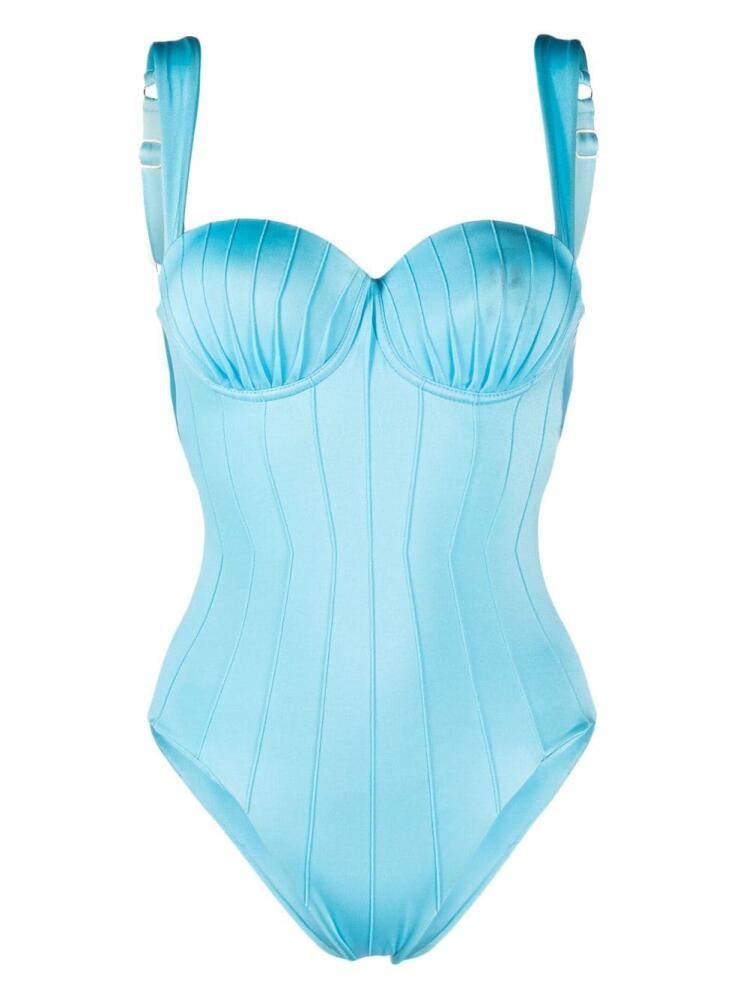 Noire Swimwear balconette-style swimsuit - Blue Cover