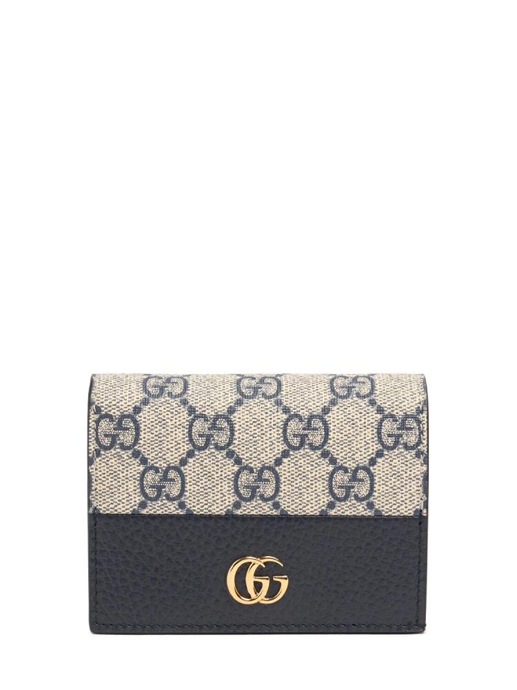 GUCCI Gg Marmont Canvas Card Case Wallet Cover