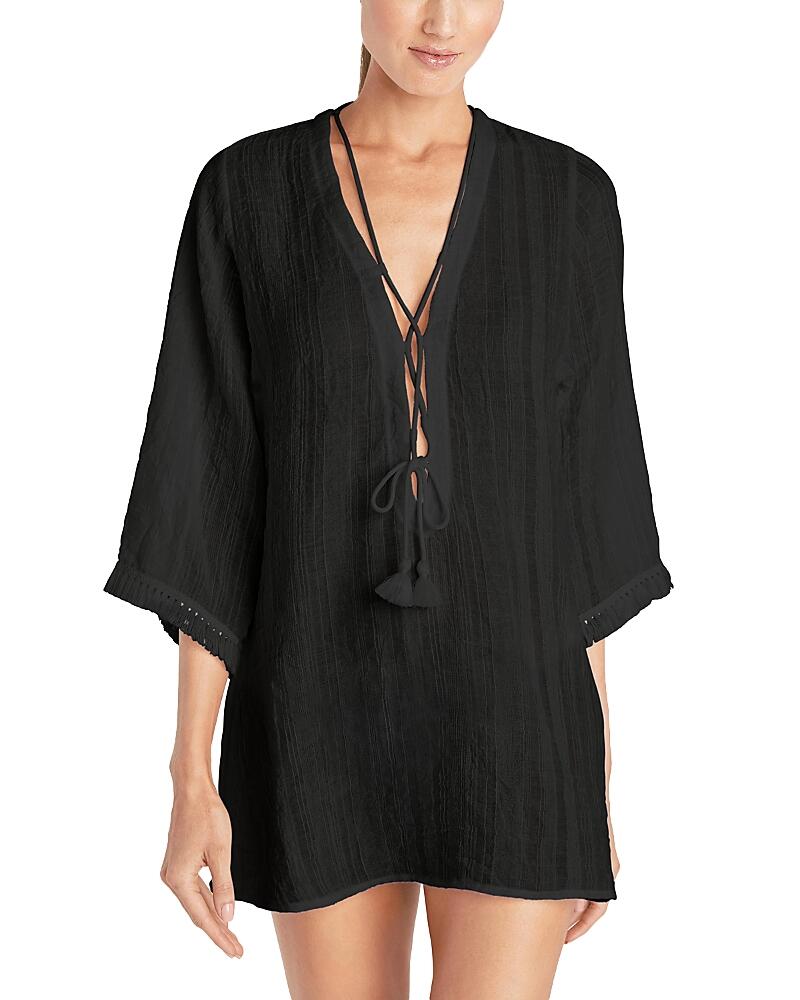 Robin Piccone Natalie Front Tie Tunic Swim Cover-Up Cover