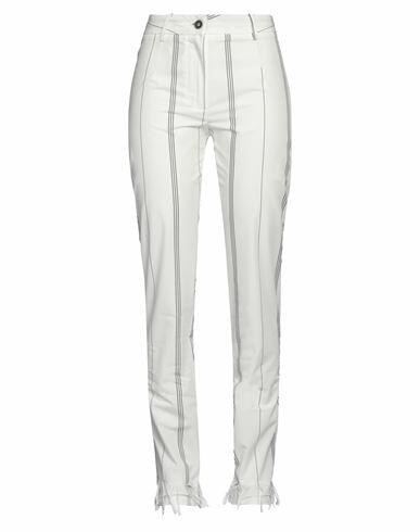 Masnada Woman Pants White Cotton Cover