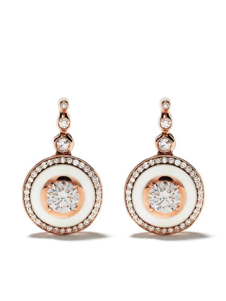 Selim Mouzannar 18kt rose gold diamond Mina earrings - Pink Cover