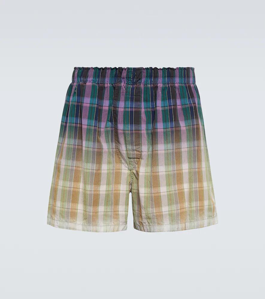 Maison Margiela Checked cotton shorts Cover