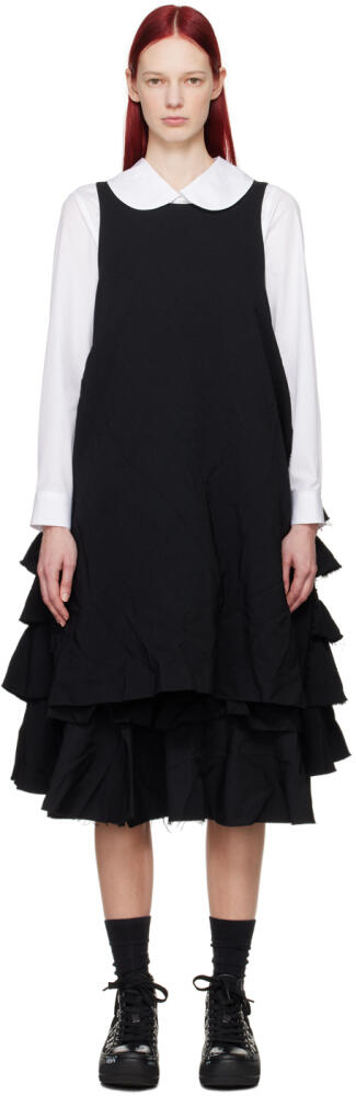 Black Comme des Garçons Black Tiered Midi Dress Cover