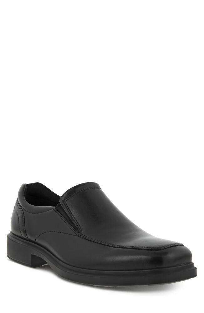 ECCO Helsinki 2.0 Apron Toe Leather Slip-On in Black Cover