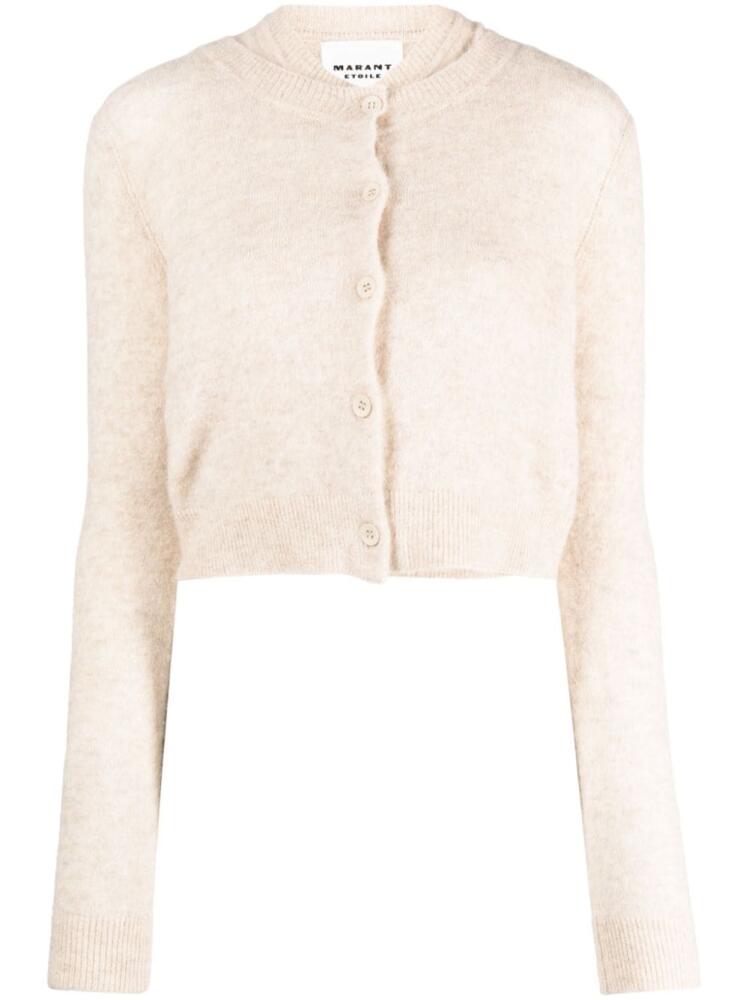 MARANT ÉTOILE Nita button-up cropped cardigan - Neutrals Cover