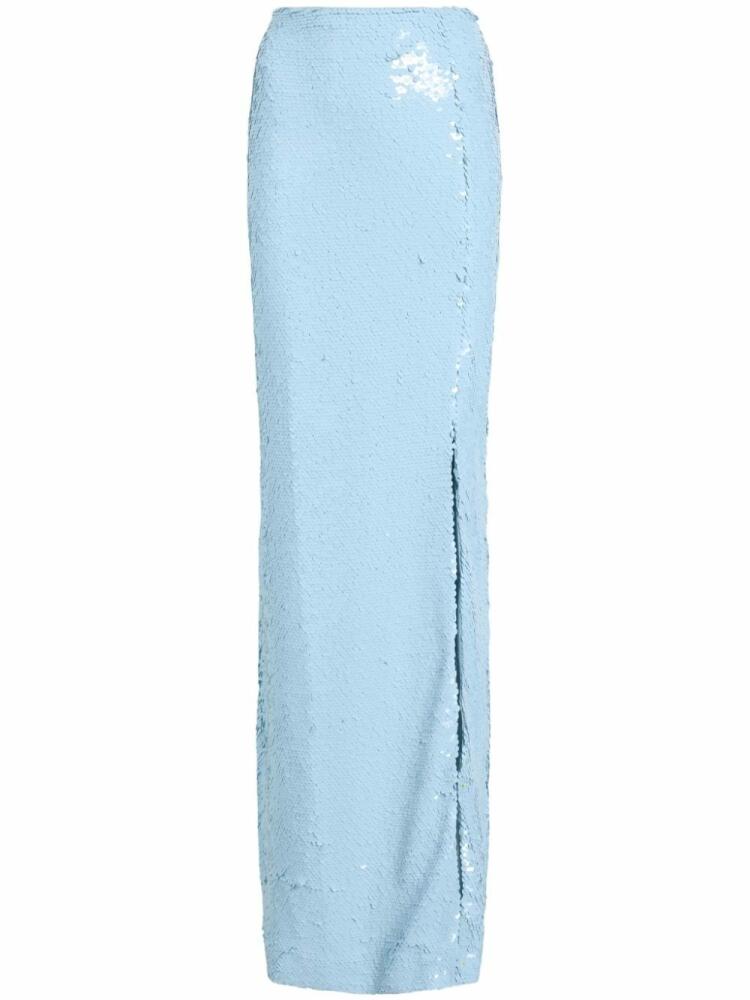 Cinq A Sept Jupiter sequinned column skirt - Blue Cover