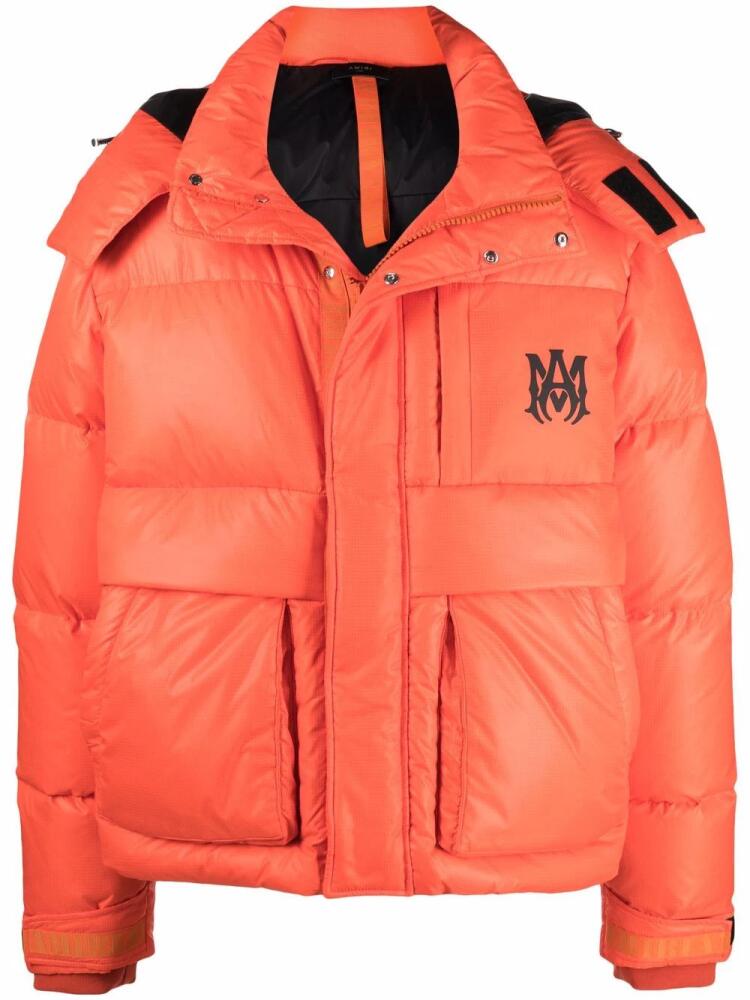 AMIRI Down & Puffer Coat Jacket "Orange" Cover