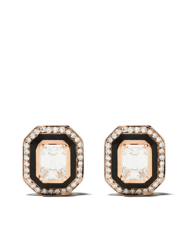 Selim Mouzannar 18kt rose gold diamond Mina earrings - Pink Cover