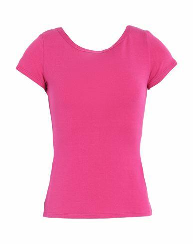 Max & co. Woman T-shirt Magenta Viscose, Polyester Cover