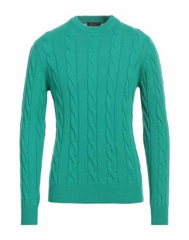 Aragona Man Sweater Green Cashmere Cover