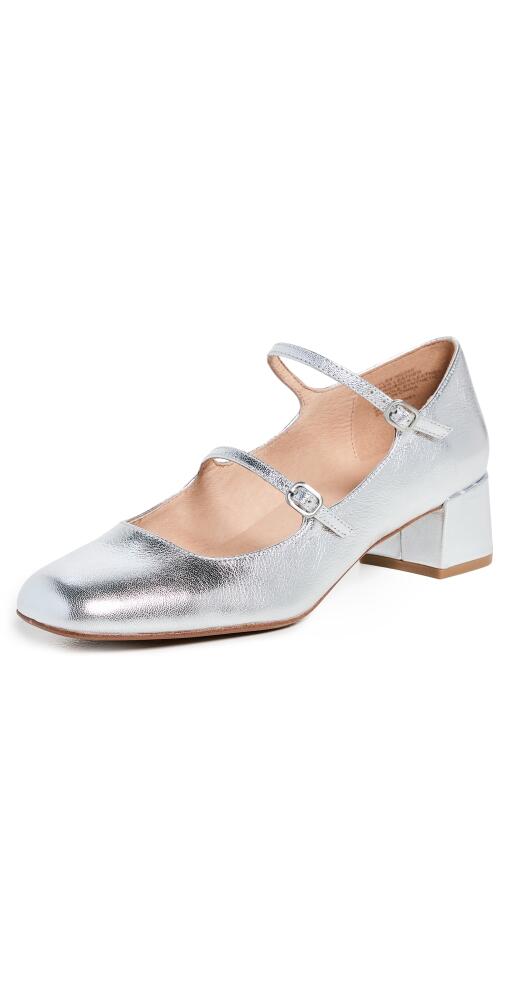 Madewell Nettie Heeled Mary Jane Bright Silver Cover