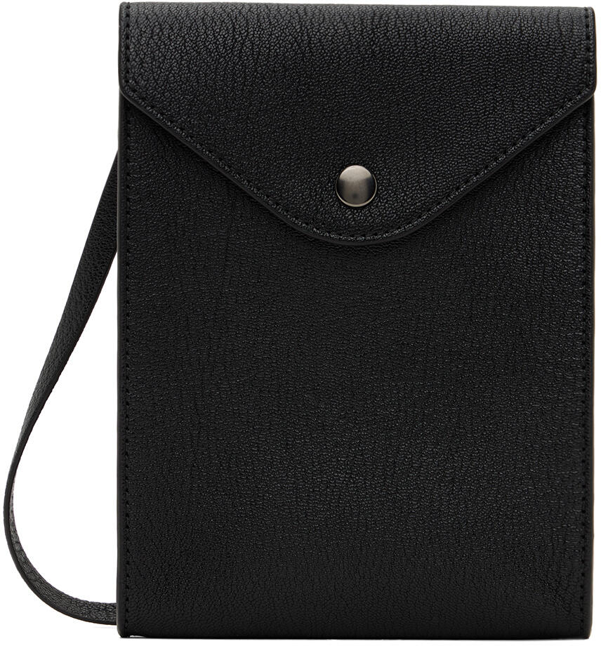 LEMAIRE Black Envelope Strap Pouch Cover