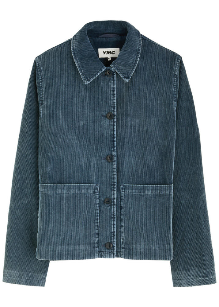 Ymc Ronnie Corduroy Jacket - Mid Blu Cover