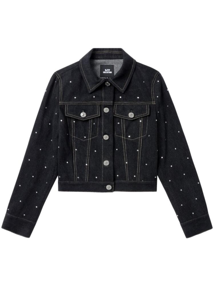 SJYP rhinestone-embellished jacket - Black Cover