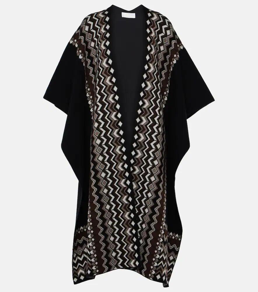 Chloé Wool-blend jacquard kaftan Cover